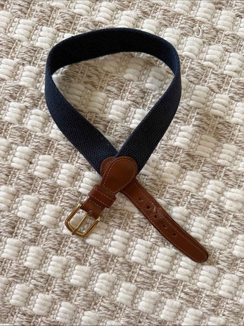 Boys J Bailey Buddy Belt - Navy - Small
